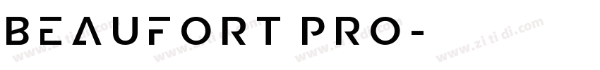 Beaufort Pro字体转换